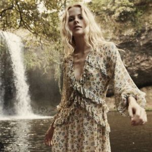 DOEN SAFFRON DRESS BOUQUET RARE SIZE XS